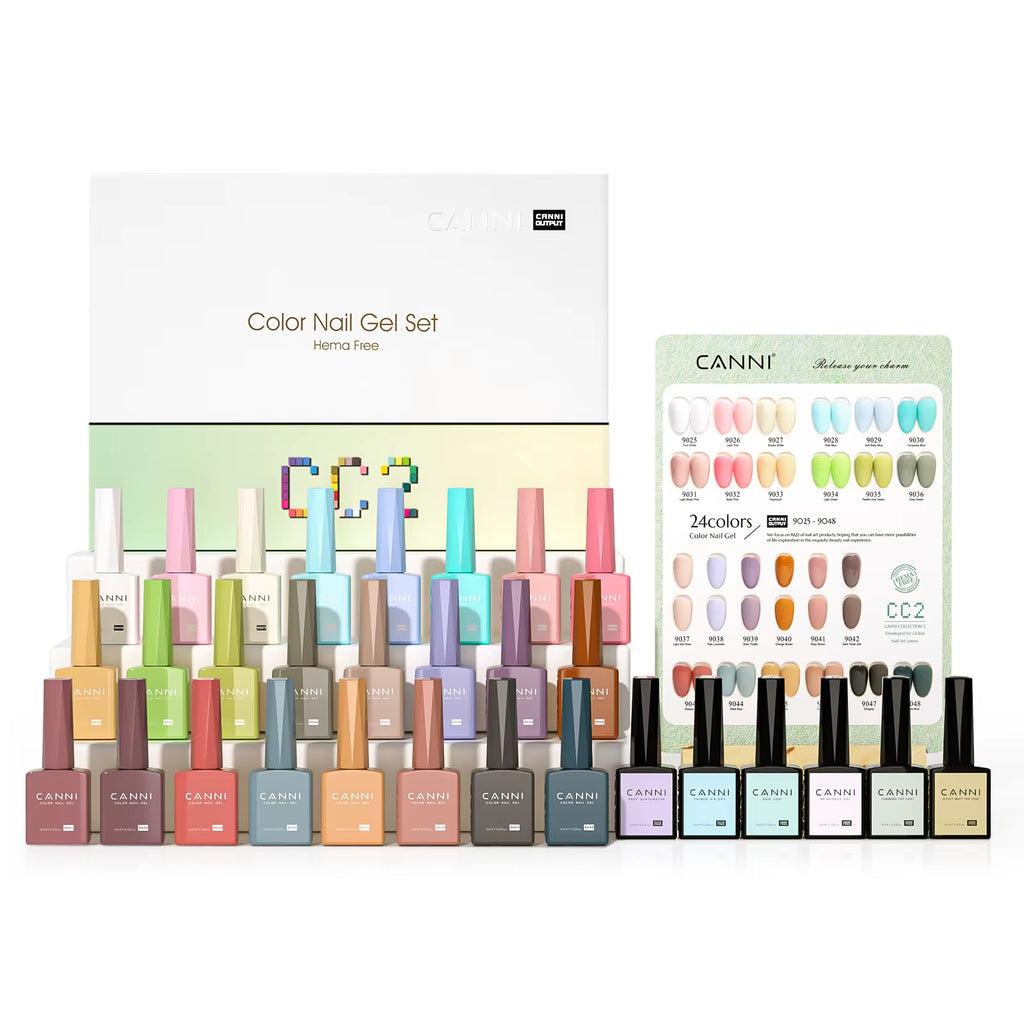 9ML Kit Nail Gel Polish HEMA/TPO FREE Full Coverage 30Pcs Color Gel Pigment Professional Nail Art Long-Lasting Gel Varnish