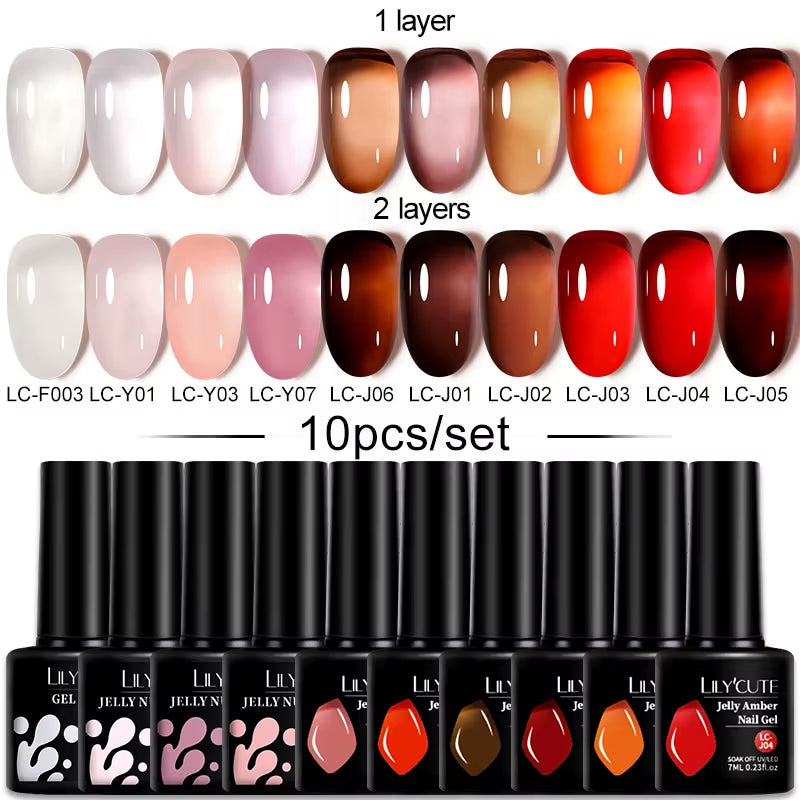 10PCS/SET Gel Nail Polish 9D Reflective Glitter Cat Magnetic Gel Set with Magnetic Stick Soak off Nail Art Varnish