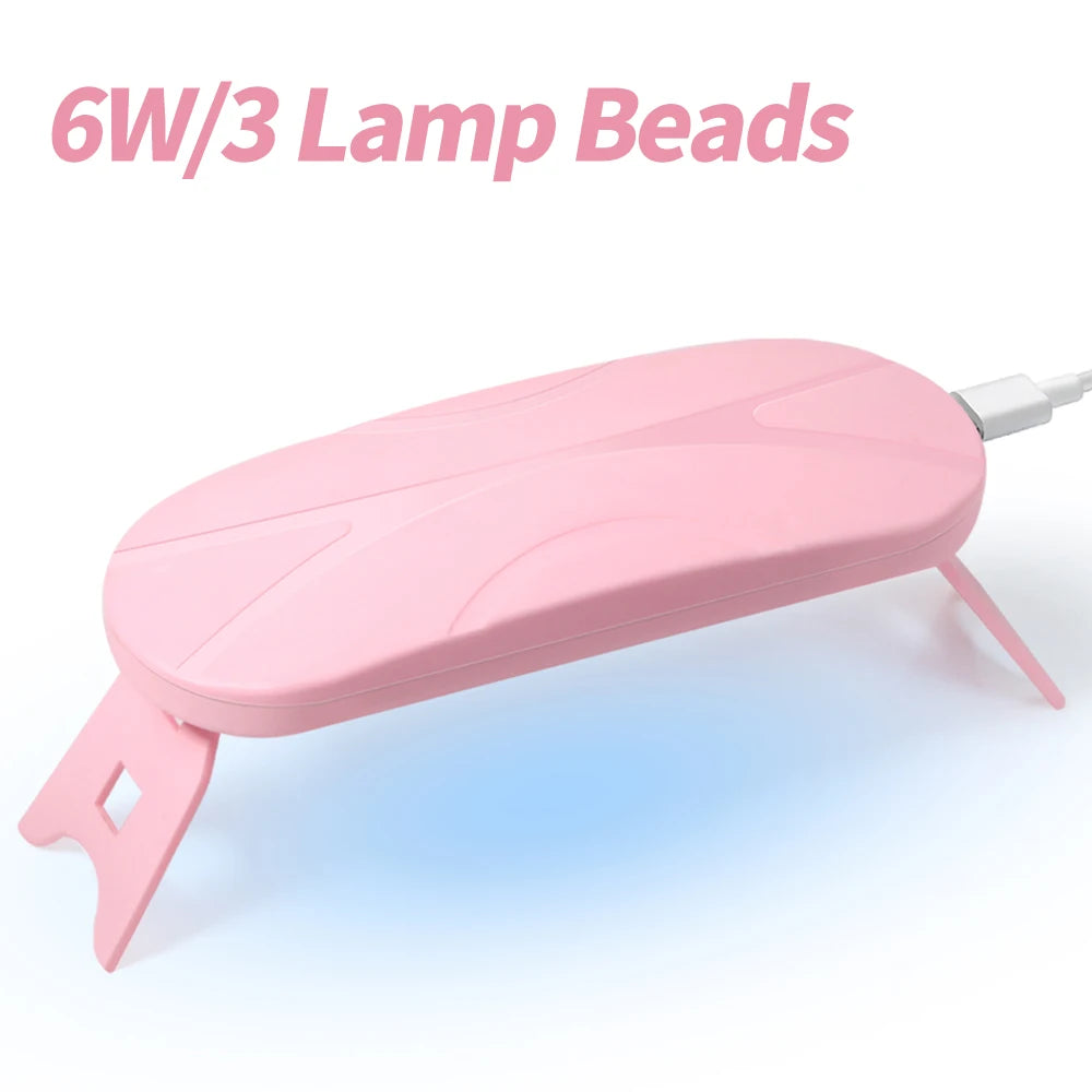 YIKOOLIN Mini Nail Art Lamp UV LED Nail Art Lamp Polishing Polymer Nail Art Tools 3Pcs/6Pcs Lamp Beads for Novices or Home DIY
