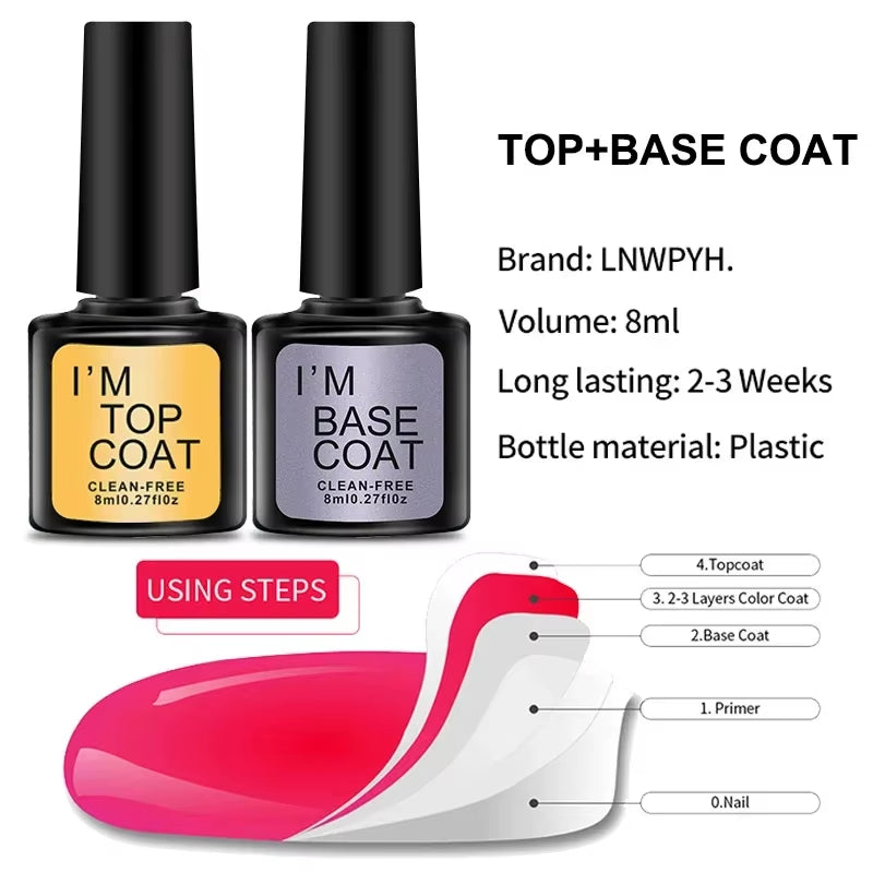 Nail Gel Polish Kit with UV Nail Lamp Soak off UV LED Nails Varnish Set Semi Permanent Nail Art Gels Lacquer Manicure Tools Set