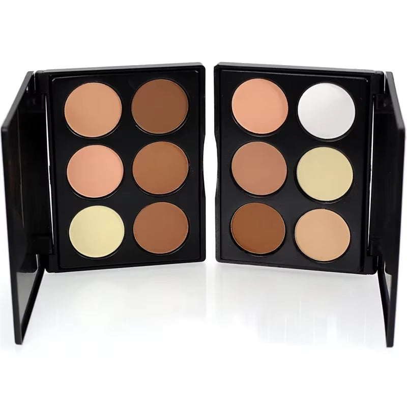 Face Highlighter Powder Palette Corrector Concealer Power Palette Contouring Highlighter Bronzer Makeup Powder