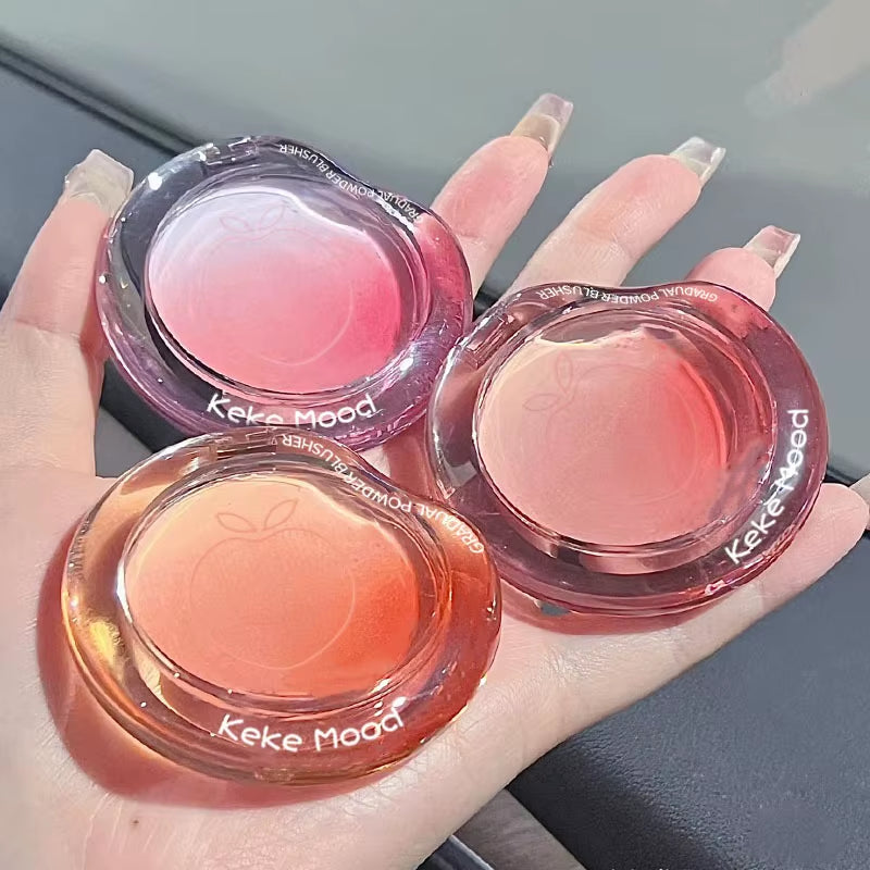 Peach Pink Blusher Matte Purple Cheek Tint Blush Makeup Lasting Brighten Facial Silky Smoothness Rouge Powder Palette Cosmetics