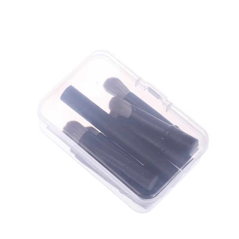 6 in 1 Mini Makeup Brushes Set Detachable Travel Contour Concealer Brush Eyeshadow Brushes Double Ended Makeup Brushes with Box