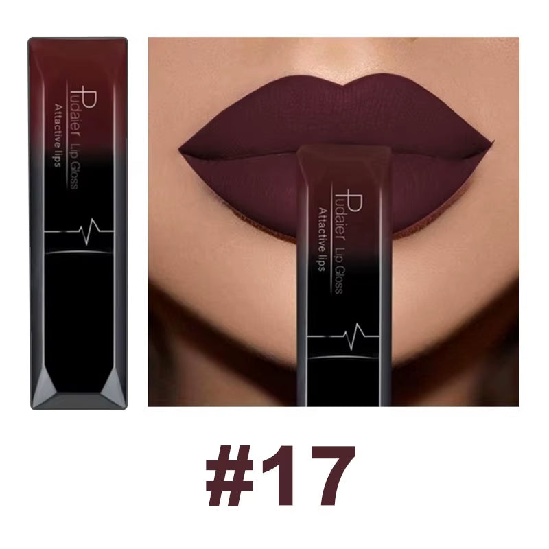 21 Color Lip Gloss Waterproof Matte Liquid Lipstick Moisturizing Lip Gloss Lip Makeup Beauty Cosmetics