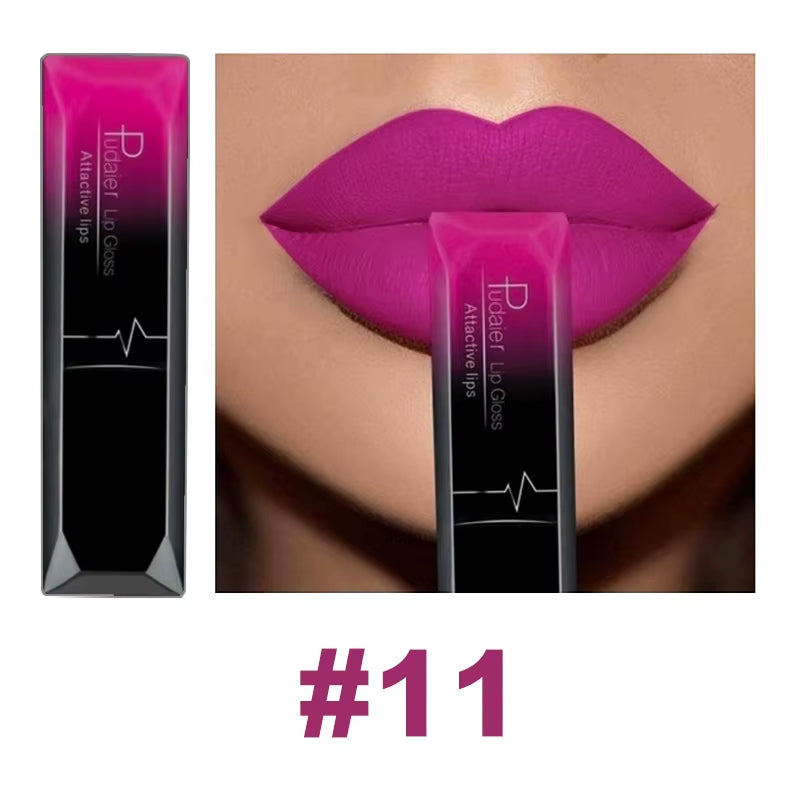 21 Color Lip Gloss Waterproof Matte Liquid Lipstick Moisturizing Lip Gloss Lip Makeup Beauty Cosmetics