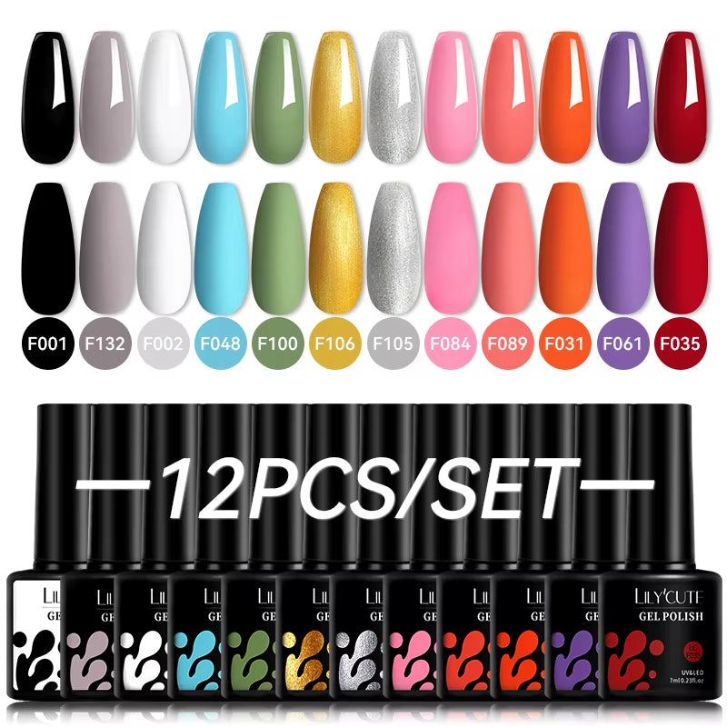 10PCS/SET Gel Nail Polish 9D Reflective Glitter Cat Magnetic Gel Set with Magnetic Stick Soak off Nail Art Varnish