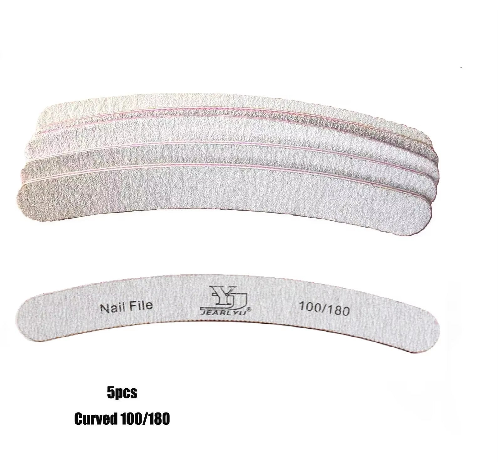 5Pcs/Lot Nail File Mix Color Limas 80/100/150/180/240 Grit Professional Sandpaper Cuticle Remover Buffer Files Manicure Tool Set