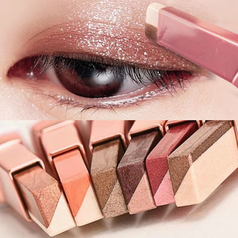 Two Color Gradient Eye Shadow Stick Three Dimensional Natural without Taking off Makeup