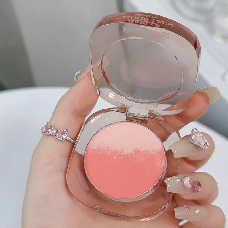 Peach Pink Blusher Matte Purple Cheek Tint Blush Makeup Lasting Brighten Facial Silky Smoothness Rouge Powder Palette Cosmetics