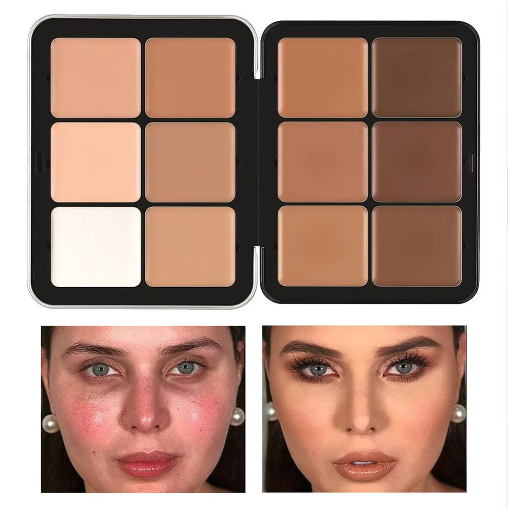 12 Color Concealer Palette Matte Phosphor Outline Makeup Palette Cream Foundation Make-Up Makeup Face Repair