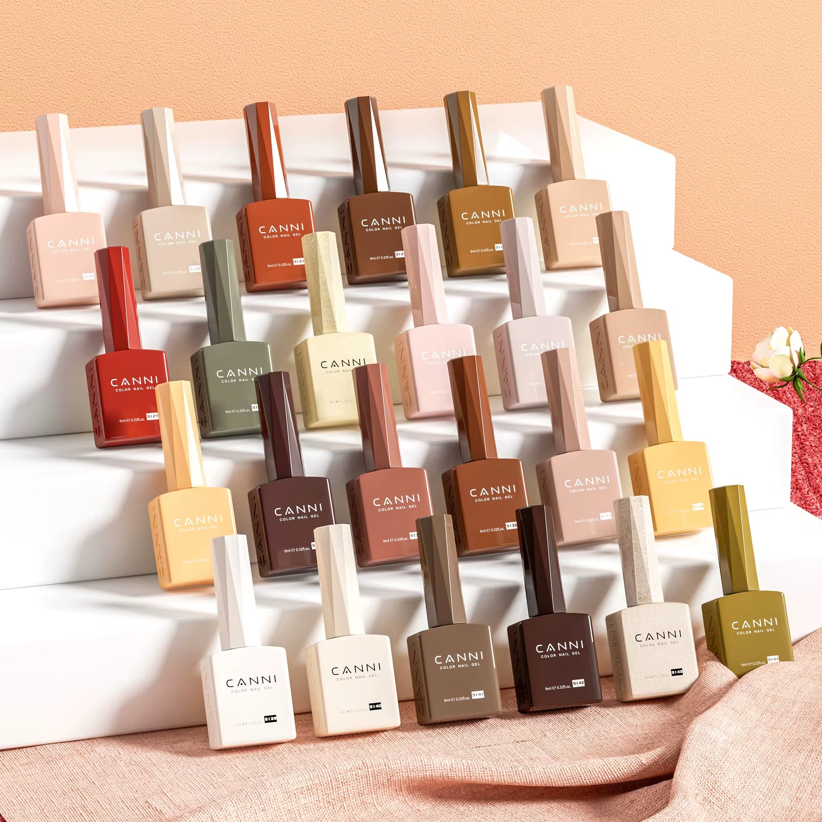 9ML Kit Nail Gel Polish HEMA/TPO FREE Full Coverage 30Pcs Color Gel Pigment Professional Nail Art Long-Lasting Gel Varnish