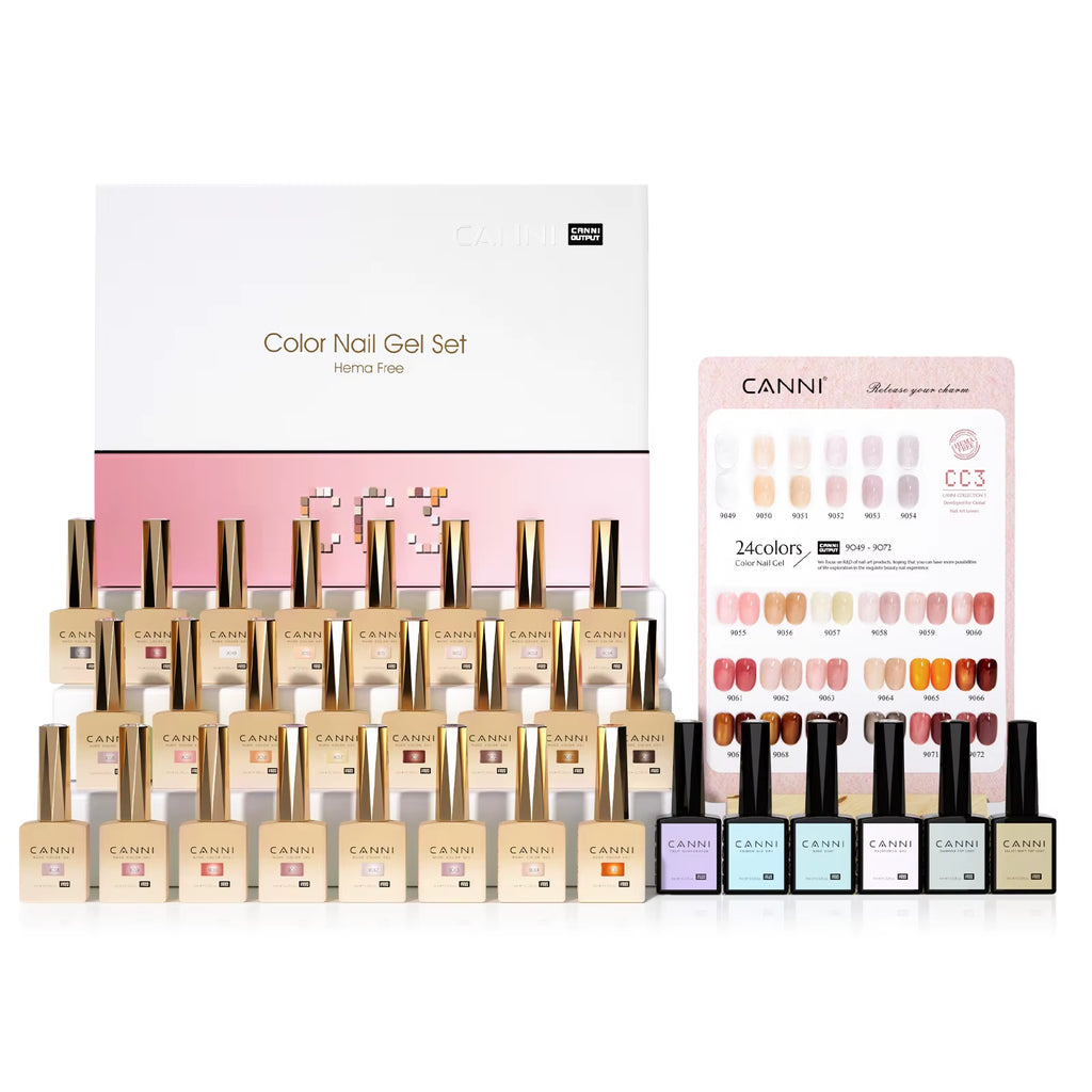 9ML Kit Nail Gel Polish HEMA/TPO FREE Full Coverage 30Pcs Color Gel Pigment Professional Nail Art Long-Lasting Gel Varnish