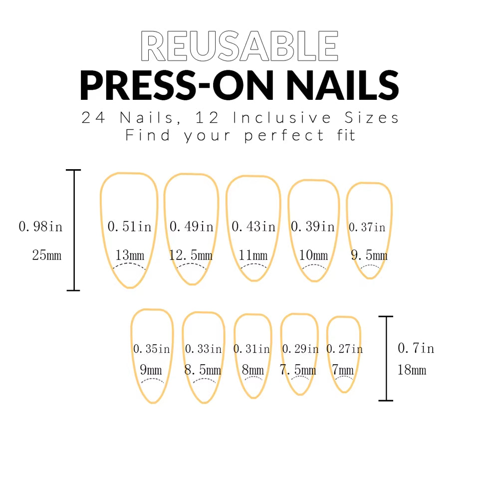ARTAUG 24PCS Medium Stiletto Pink Press on Nails Full Cover Fake Nail Set Press on Nails Love Design Handmade Press on Nails